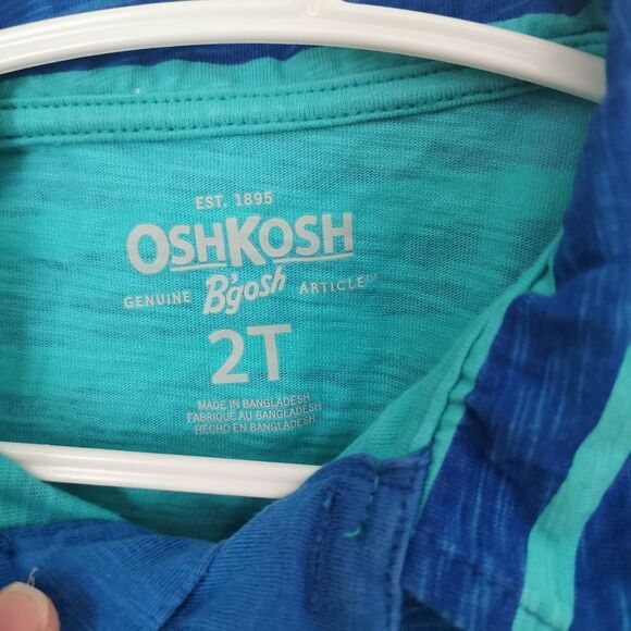 2/$15 BNWOT Oshkosh B'gosh short sleeved polo size 2t - Picture 2 of 4
